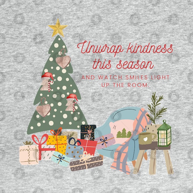 Unwrap kindness this season and watch smiles light up the room. by PrintDesignStudios